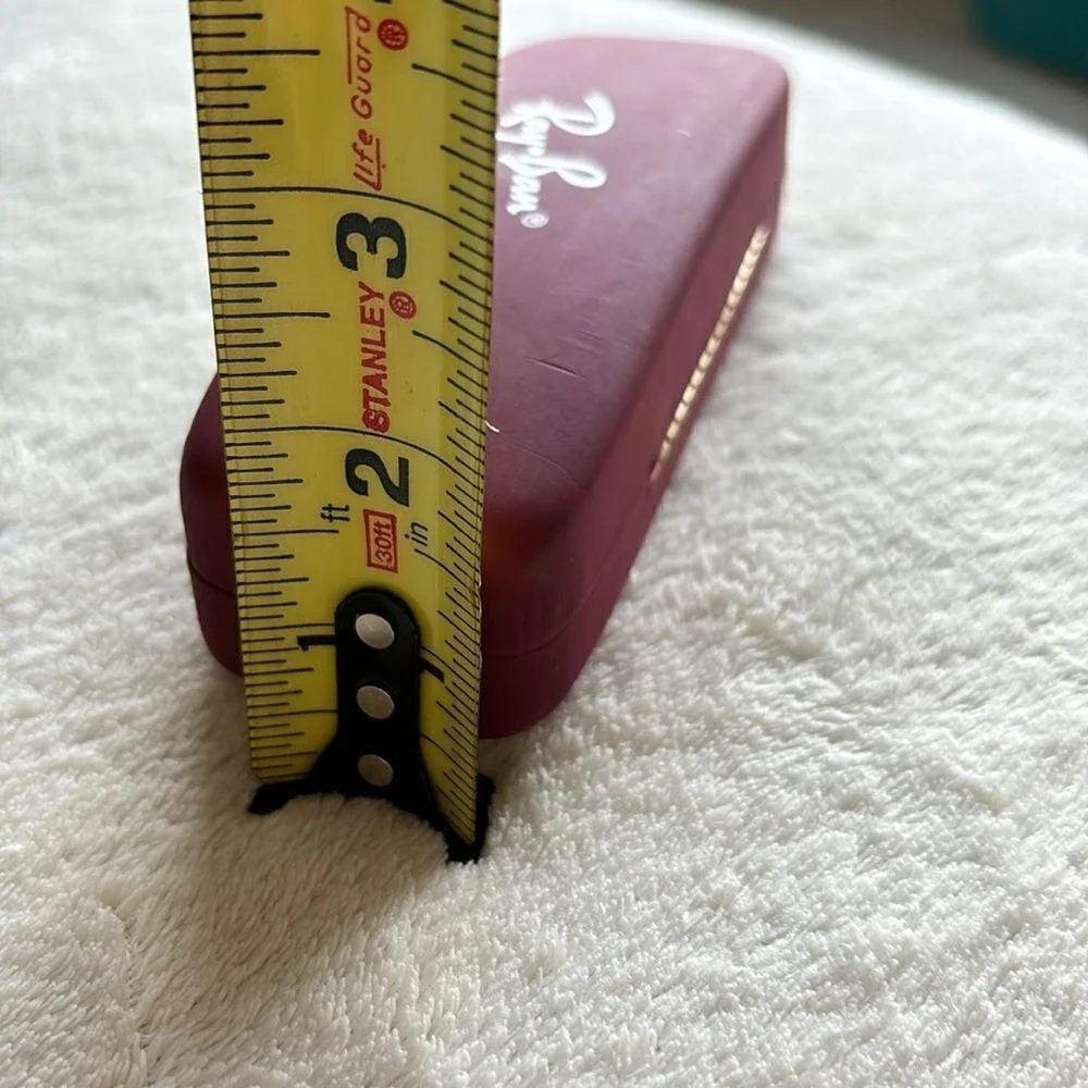 Ray Ban Eye‎ Sun Glasses Hard Case Maroon/Red